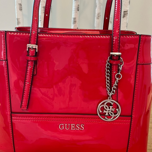 GUESS RED HANDBAG - Picture 4 of 6